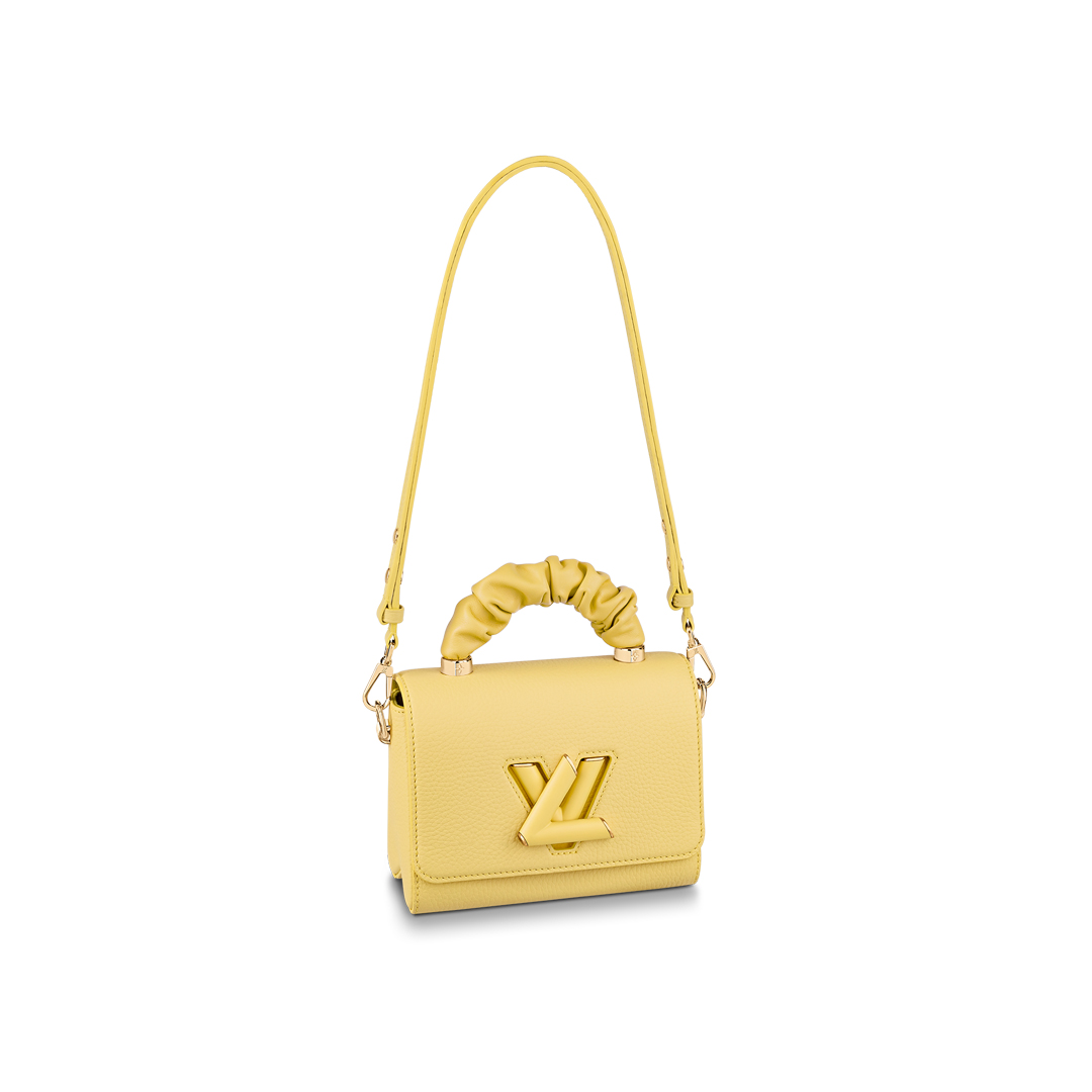 Louis Vuitton TWIST PM Handbag Taurillon Leather M58571 Ginger Yellow